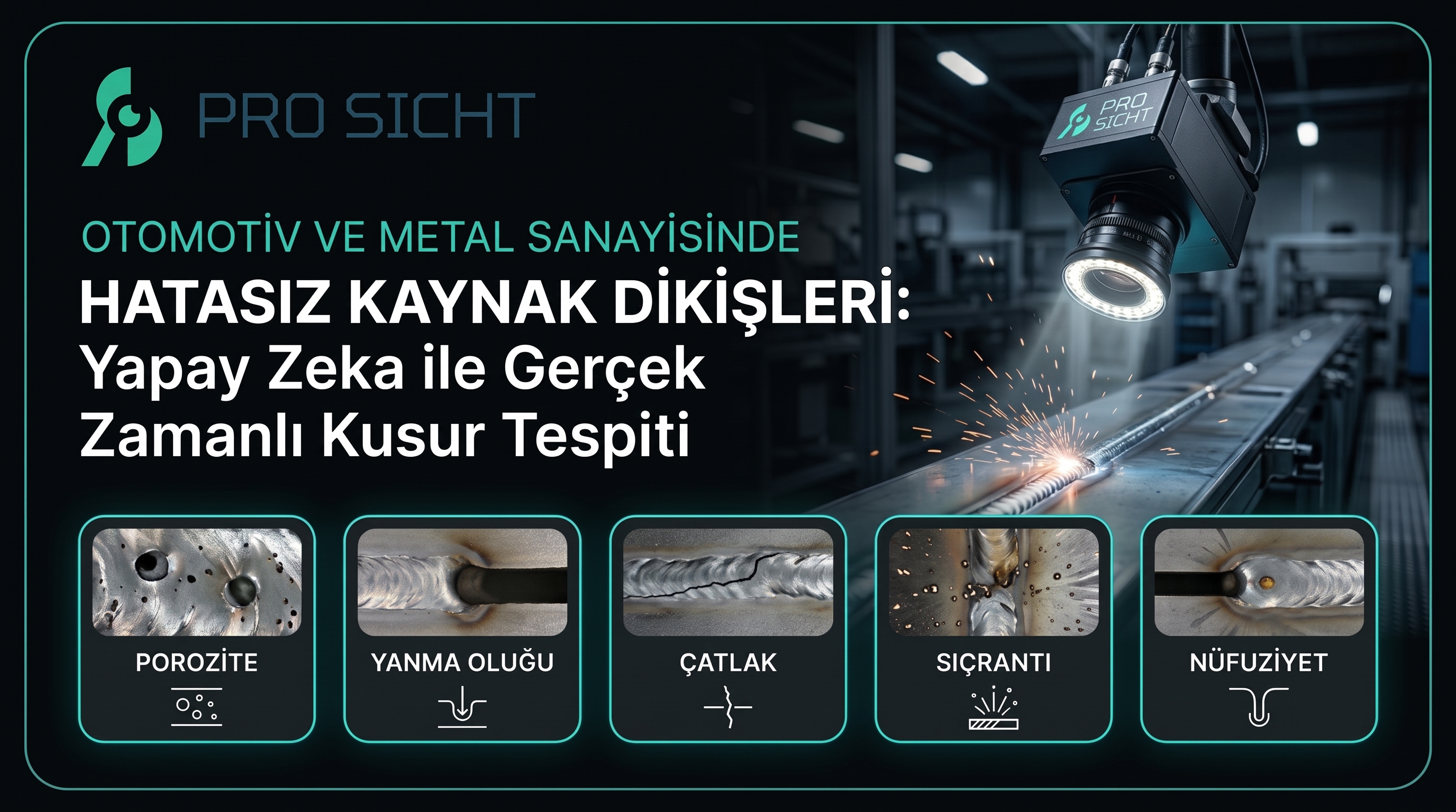 Otomotiv ve Metal Sanayisinde Hatasız Kaynak Dikişleri: Yapay Zeka ile Gerçek Zamanlı Kusur Tespiti