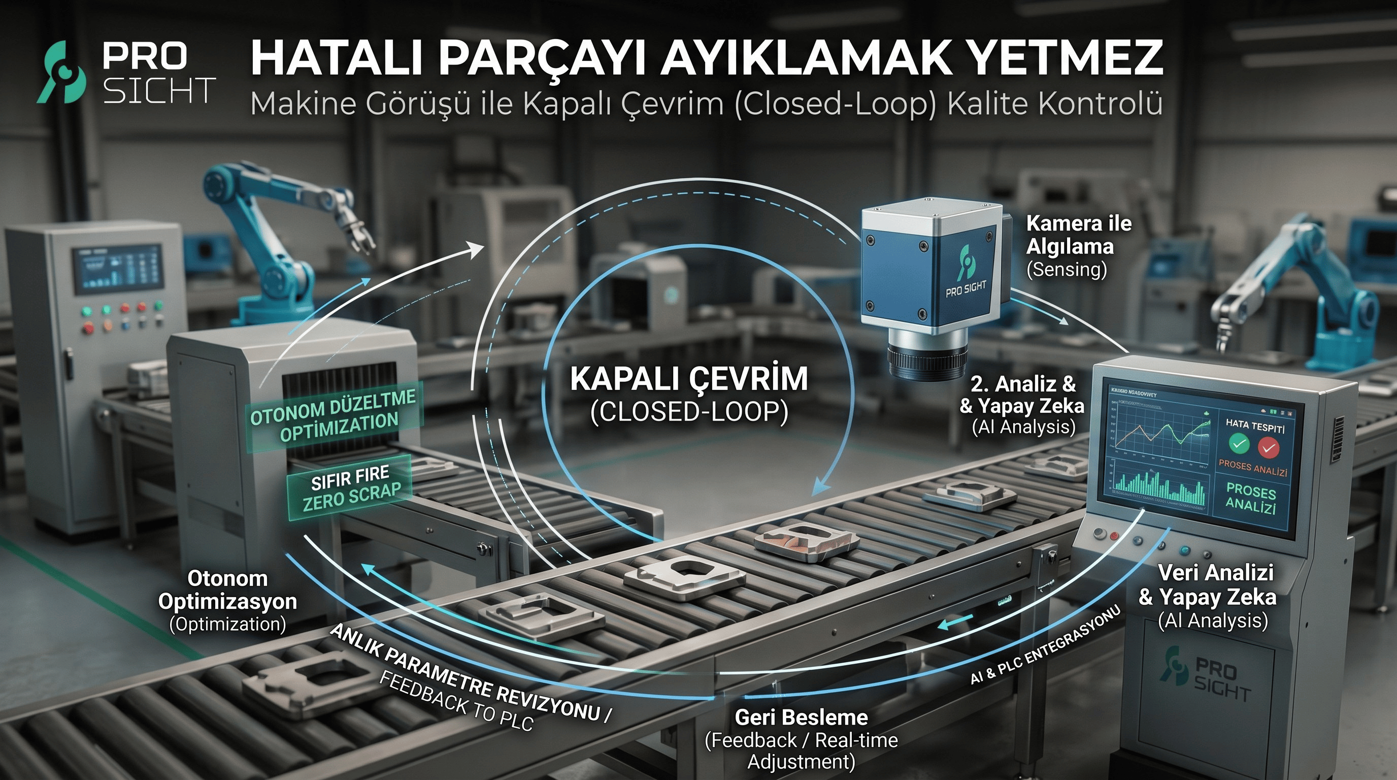 Hatalı Parçayı Ayıklamak Yetmez: Makine Görüşü ile Kapalı Çevrim (Closed-Loop) Kalite Kontrolü