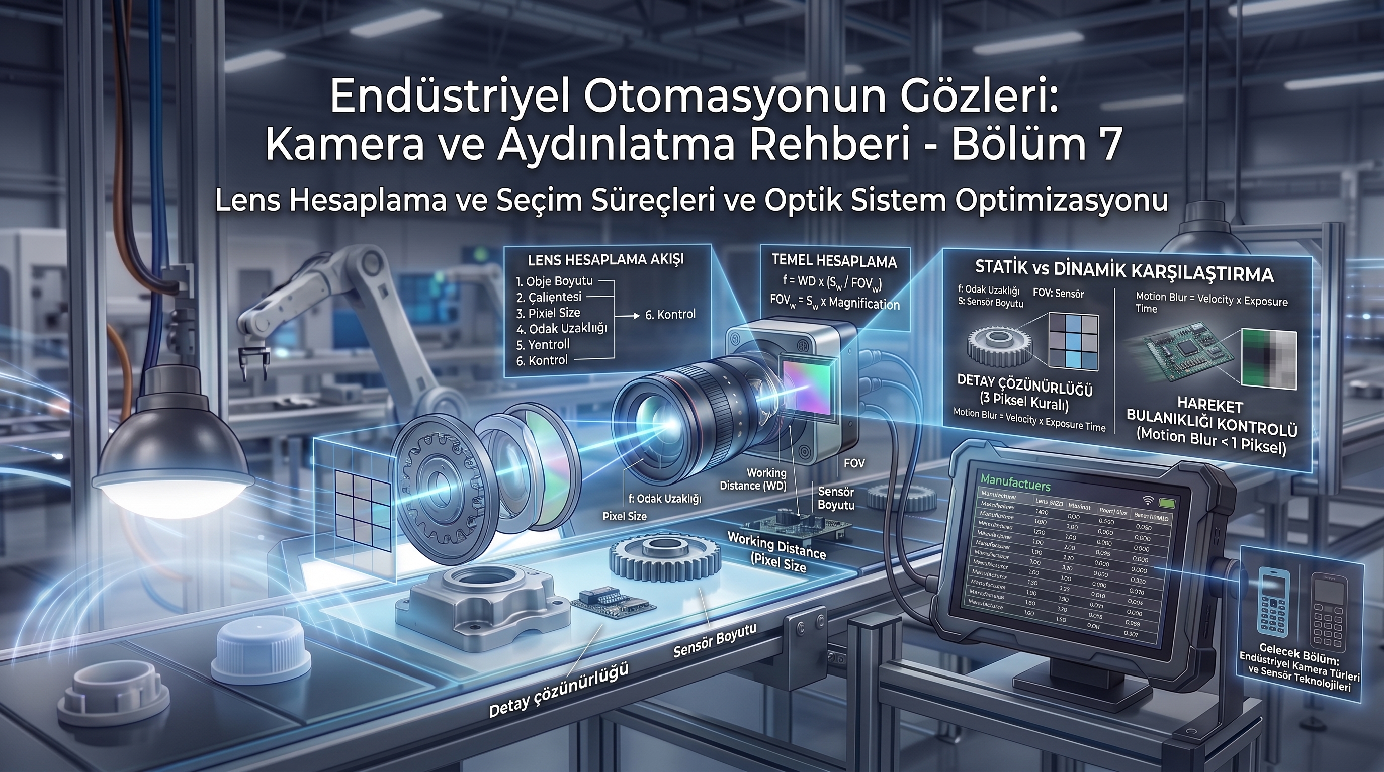 Endüstriyel Otomasyonun Gözleri: Kamera ve Aydınlatma Rehberi - Bölüm 7